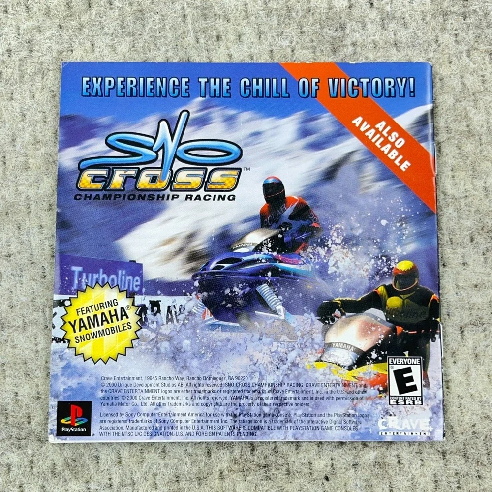 PlayStation 1 PS1 Mort The Chicken Replacement Manual Only Original Black Label‎